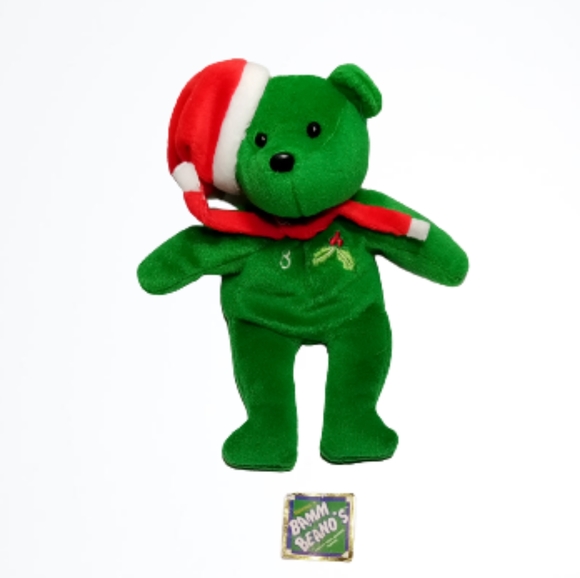 1998 Salvino's Bamm Beano #8 Cal Ripkin Jr Premium Christmas Bear - Picture 1 of 7